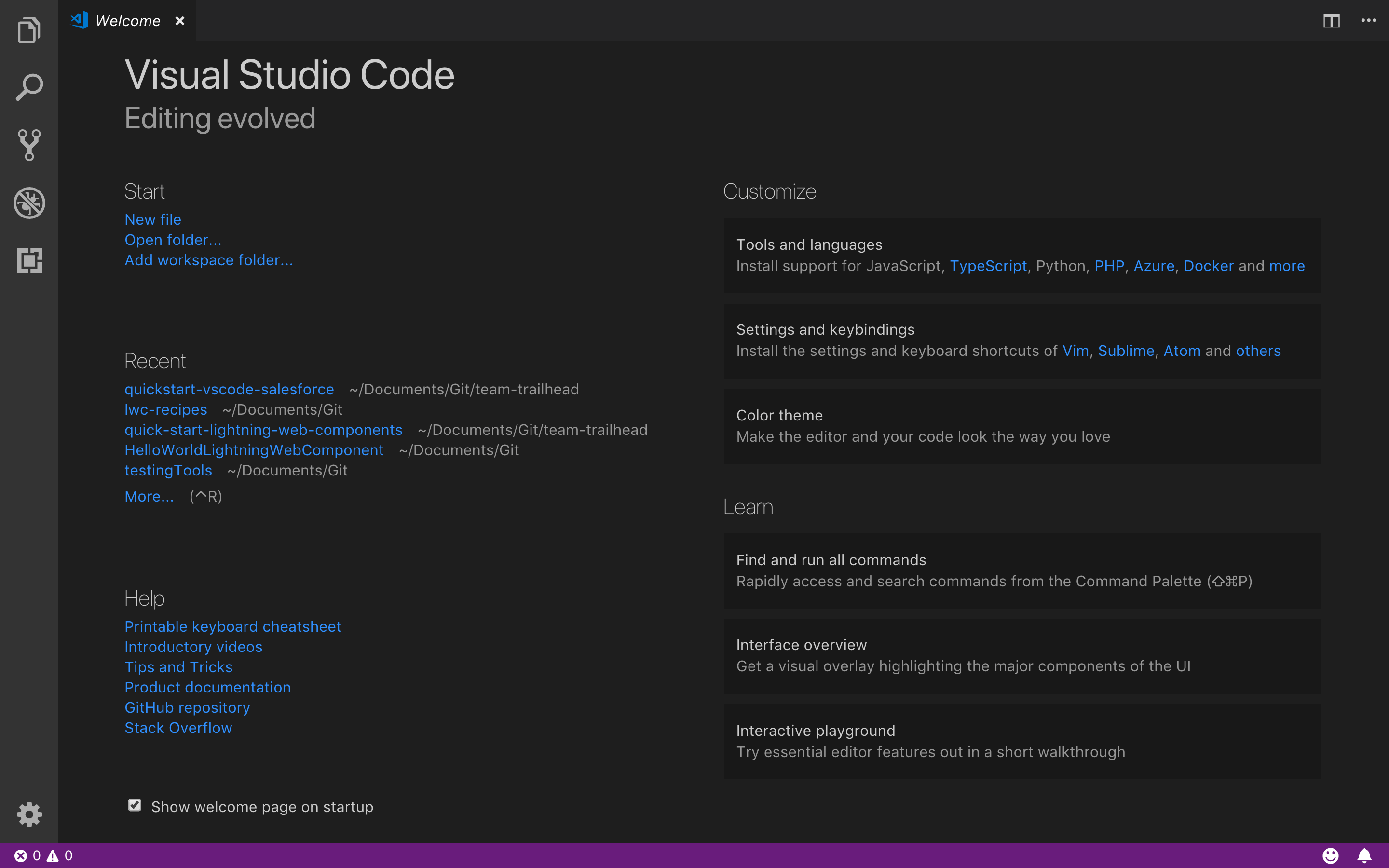 visual code editor